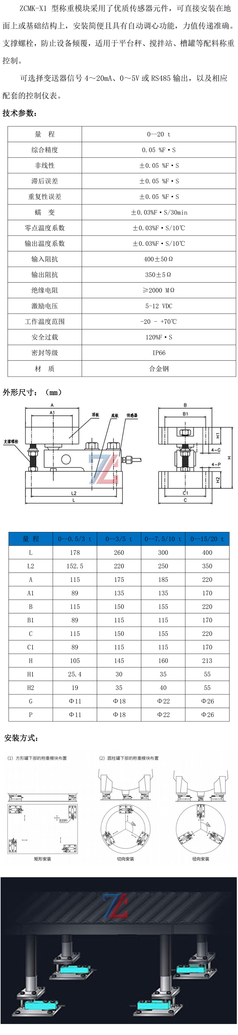  ZCMK-X1 （0--20 t）